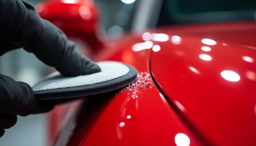 Auftragen einer Keramikversiegelung auf die Motorhaube